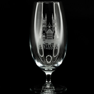 50cl Stem Beer Glass Engraved - New Custom Design
