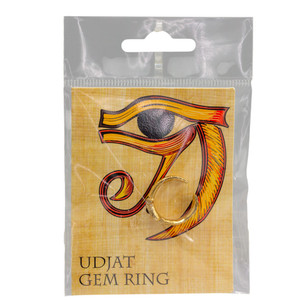 Children's Gold Plated Gemmed Ring - Egyptian - Udjat Packaging Children's Gold Plated Gemmed Ring - Egyptian - Udjat Packaging