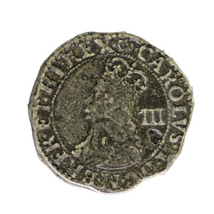 Reproduction Coin - English Civil War - Charles II Threepence - Loose Reproduction Coin - English Civil War - Charles II Threepence - Loose