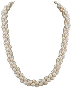 3 Row Fresh Water Pearl Necklace 3 Row Fresh Water Pearl Necklace