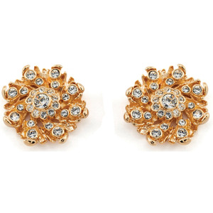 Rosette Post Earrings Gold Plated Rosette Post Earrings Gold Plated