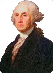 Adhesive Stickers - American Revolution - George Washington - Shaped Adhesive Stickers - American Revolution - George Washington - Shaped