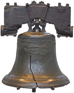 Adhesive Stickers - American Revolution - The Liberty Bell - Shaped Adhesive Stickers - American Revolution - The Liberty Bell - Shaped