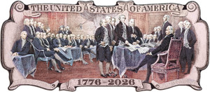 Adhesive Stickers - American Revolution - Singing of The Declaration of Independence - Shaped Adhesive Stickers - American Revolution - Singing of The Declaration of Independence - Shaped
