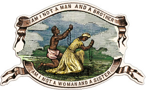 Adhesive Stickers - American Revolution - Am I Not a Woman and a Sister? - Shaped Adhesive Stickers - American Revolution - Am I Not a Woman and a Sister? - Shaped