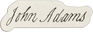 Adhesive Stickers - American Revolution - John Adams Signature Adhesive Stickers - American Revolution - John Adams Signature