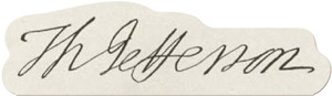 Adhesive Stickers - American Revolution - Thomas Jefferson Signature Adhesive Stickers - American Revolution - Thomas Jefferson Signature