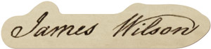 Adhesive Stickers - American Revolution - James Wilson Signature Adhesive Stickers - American Revolution - James Wilson Signature