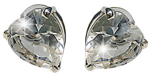 Heart rhodium plated earrings Heart rhodium plated earrings