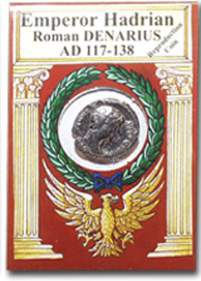 Hadrian Denarius Coin - Packaged