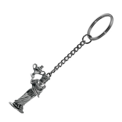 Pewter Keyrings - Roman Lady