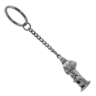 Pewter Keyring -  Viking Woman and Child