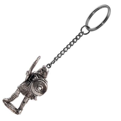 Pewter Keyring - Saxon Warrior