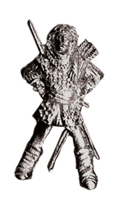 Pewter Badgepins - Robin Hood in Saltire