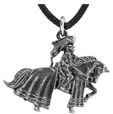 Pewter Pendant - Medieval Knight