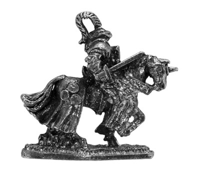 Pewter Jousting Knight Figurines - Sword