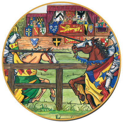 Coaster - Medieval Jousting Knights