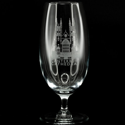 50cl Stem Beer Glass Engraved - Repeat Custom Design
