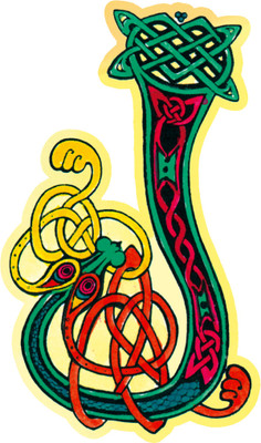 Cutout Magnets - Celtic - "J"