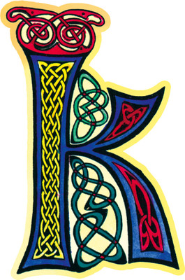 Cutout Magnets - Celtic - "K"