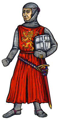 Cutout Magnets - Anglo Saxon & Norman - Norman Knight