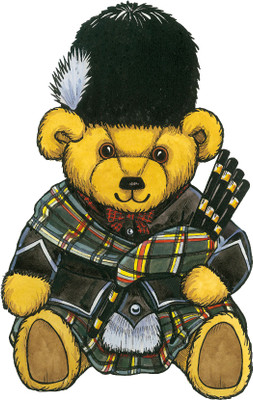 Cutout Magnets - Bear - Sitting Piper Bear