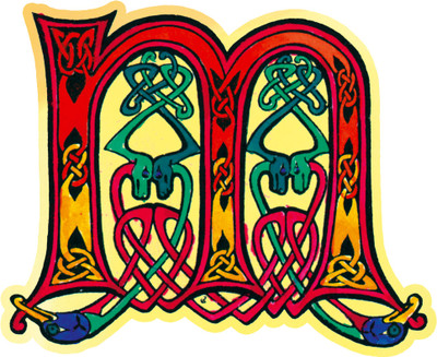 Cutout Badge Pins - Celtic - "M"