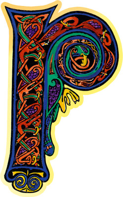 Cutout Badge Pins - Celtic - "P"