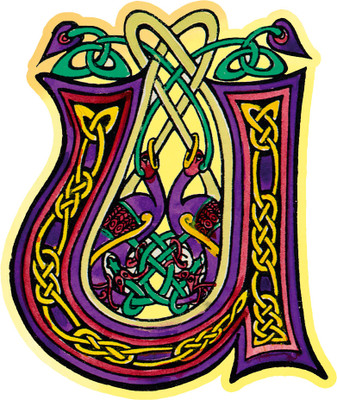 Cutout Badge Pins - Celtic - "U"
