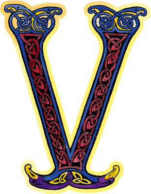 Cutout Badge Pins - Celtic - "V"