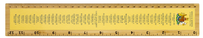 Wooden Ruler - Kings and Queens Coronation