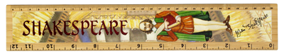 Wooden Ruler - Shakespeare