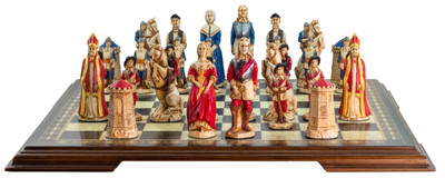 English Civil War - Hand Painted Chess Set
