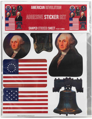 American Revolution Sheet of Adhesive Stickers
