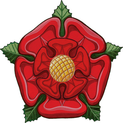 Cutout Magnet - Tudor - Red Rose of Lancaster