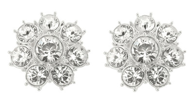 Queen Elizabeth II floret clip earrings