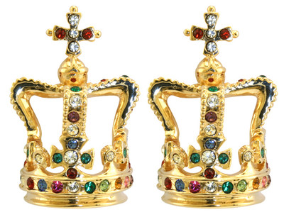St Edward's Crown Earrings