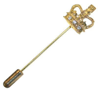 Coronation Crown Stick Pin