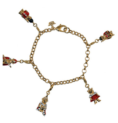 Royal Teddy Charm Bracelet