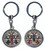 Round Chrome Lensed Keyrings - Repeat Custom Design Round Chrome Lensed Keyrings - Repeat Custom Design