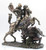 Large Mounted Bronze Finish Knight - St. George the Dragon Slayer