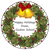 Christmas Wreath customisable design - magnet