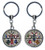 Round Chrome Lensed Keyrings - New Custom Design Round Chrome Lensed Keyrings - New Custom Design
