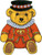 Cutout Magnets - Bear - Sitting Beefeater Bear
