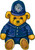 Cutout Magnets - Bear - Sitting Police Bear