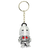 WigglyThingz - Knight In Full Colour PLA, White Accent Keyring