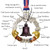 Pictogram of the symbolism of the American Revolution 250 hanging ornament