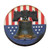 Wooden Badgepin - American Revolution Round