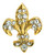 Fleur de lys stud pin
