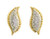 Ava Gardner Leaf & Rope earrings